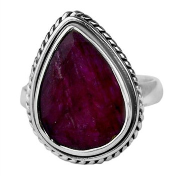 zilveren edelsteen ring 014